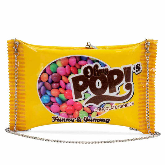 Oh My Pop Chococandy-Chain Shoulder Bag, Yellow
