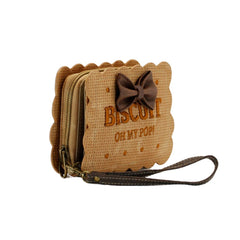 Oh My Pop Biscuit-Billetero Pequeño, Beige