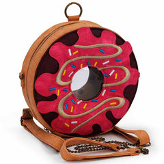 Oh My Pop Popnut-Popnut Ring Backpack-Bag, Pink
