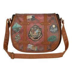 Harry Potter Railway-Large Muffin Shoulder Bag, Brown