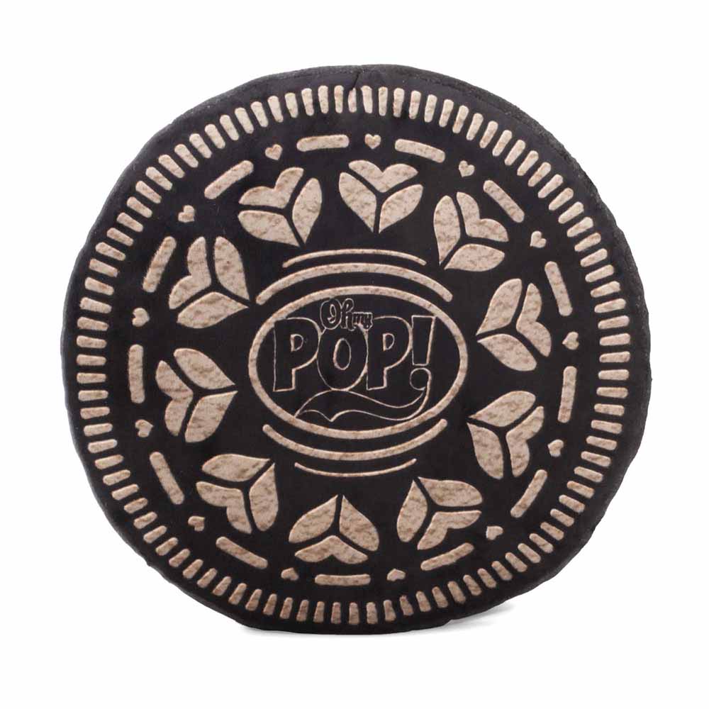 Oh My Pop Black Cookie-Cojín Grande, Marrón
