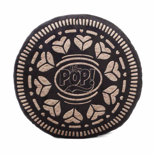 Oh My Pop Black Cookie-Cojín Grande, Marrón