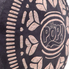 Oh My Pop Black Cookie-Cojín Grande, Marrón