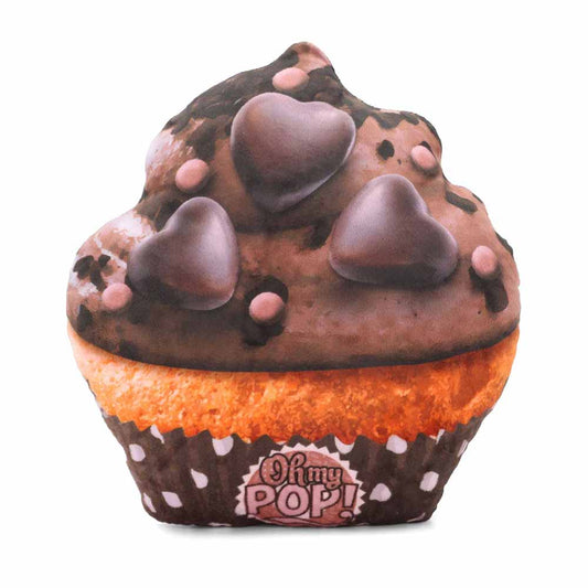 Oh My Pop Cupcake-Cojín Grande, Marrón