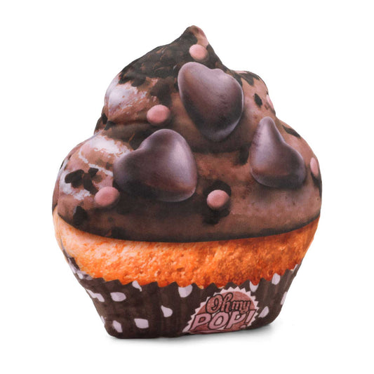 Oh My Pop Cupcake-Cojín Grande, Marrón