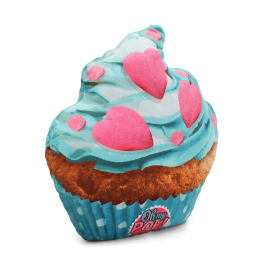 Oh My Pop! Cupcake II-Large Pillow, Turquoise