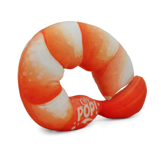 Oh My Pop! Prawn-Neck Cushion and Sleep Mask, Orange