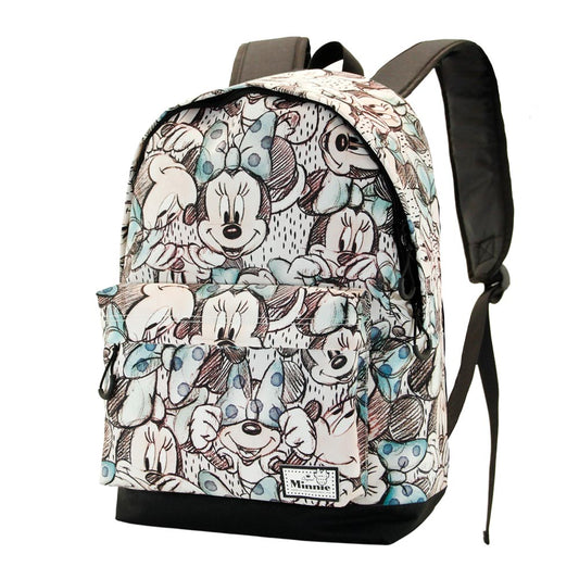 Disney Minnie Mouse Drawing-Mochila HS FAN 2.2, Gris