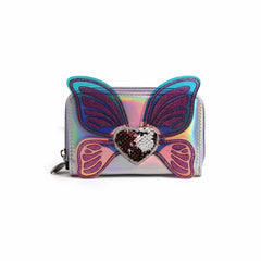 Oh My Pop Wings-Wallet, Silver