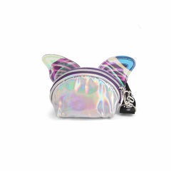 Oh My Pop Wings-Monedero Oval, Plateado
