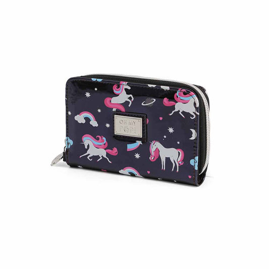 Oh My Pop Unicorn-Wallet, Black