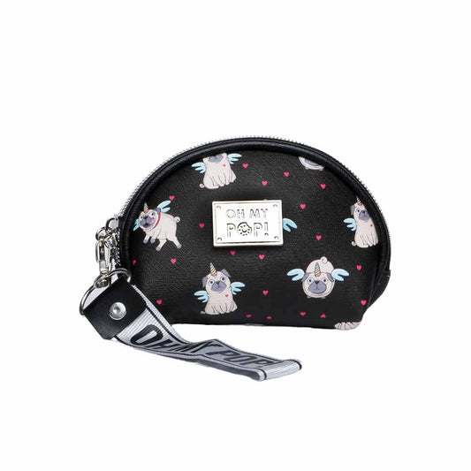 Oh My Pop Pug-Monedero Oval, Negro