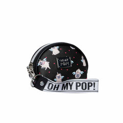 Oh My Pop Pug-Monedero Oval, Negro