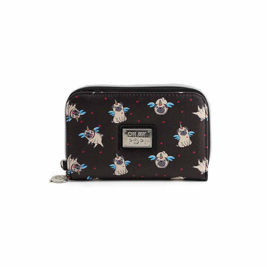 Oh My Pop Pug-Purse Wallet, Black