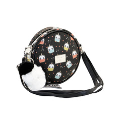 Oh My Pop Pandicorn-Round Shoulder Bag, Black