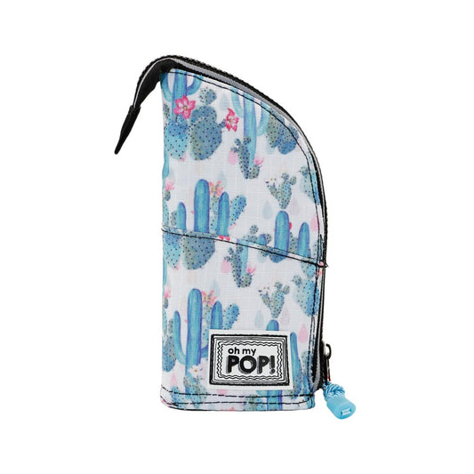 Oh My Pop Cactus-Estuche Portatodo Vertical, Verde