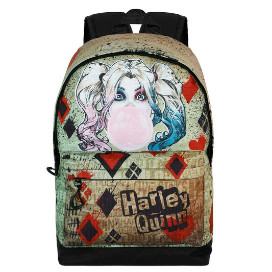 DC Comics Harley Quinn Mad Love-FAN HS Backpack 2.2, Beige