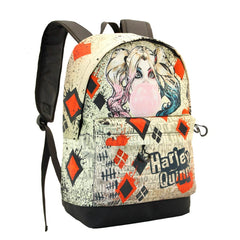 DC Comics Harley Quinn Mad Love-FAN HS Backpack 2.2, Beige