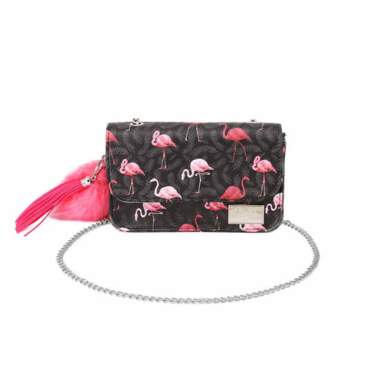 Oh My Pop Flaminpop-Satchel Satchel Chain Shoulder Bag, Multicolor