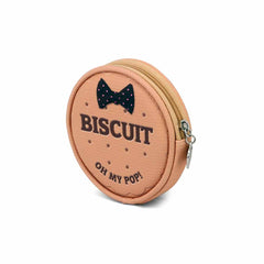Oh My Pop Biscuit-Monedero Redondo, Beige