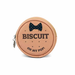 Oh My Pop Biscuit-Monedero Redondo, Beige