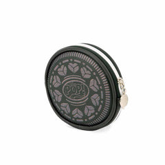 Oh My Pop Black Cookie-Monedero Redondo, Marrón