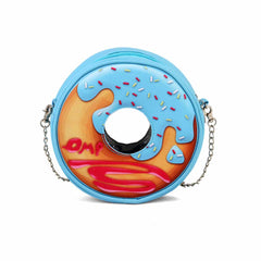 Oh My Pop Bluenut-Round Shoulder Bag, Blue