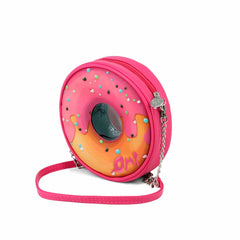 Oh My Pop Pinknut-Bolso Bandolera Redondo, Rosa