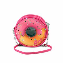 Oh My Pop Pinknut-Bolso Bandolera Redondo, Rosa