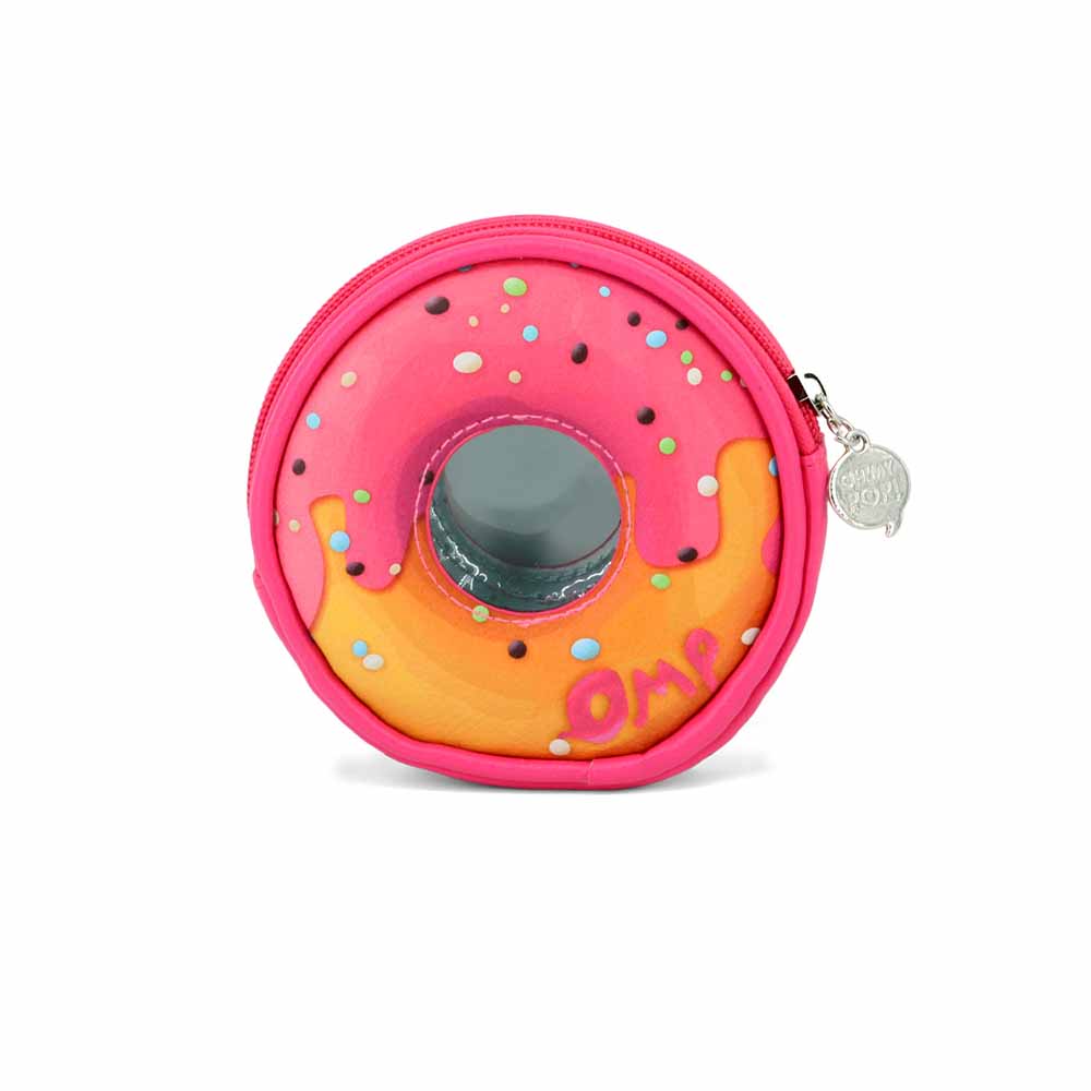 Oh My Pop Pinknut-Purse Round, Pink