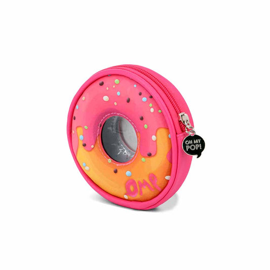 Oh My Pop Pinknut-Purse Round, Pink