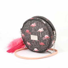 Oh My Pop Flaminpop-Round Shoulder Bag, Multicolor