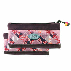 Forever Ninette Bicycle-Set de Dos Neceseres, Burdeos