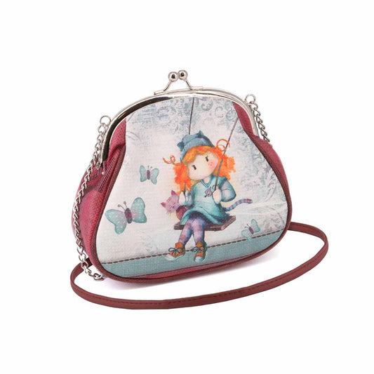 Forever Ninette Swing-Bag Retro Large Chain Shoulder Bag, Multicolor