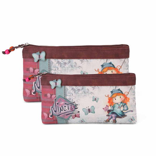Forever Ninette Swing-Set of Two Toilet Bags, Multicolor