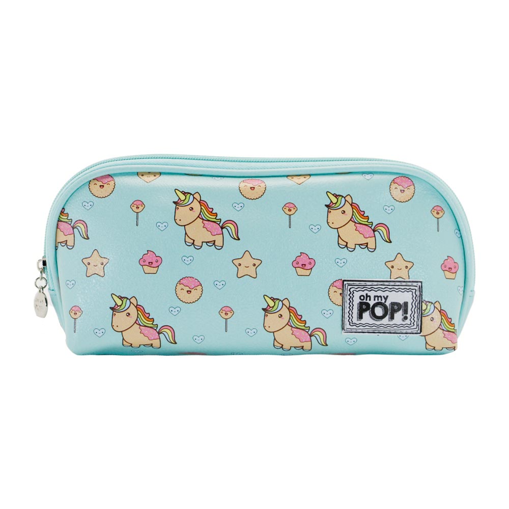 Oh My Pop! Unicorn-Small Jelly Toiletry Bag, Multicolour