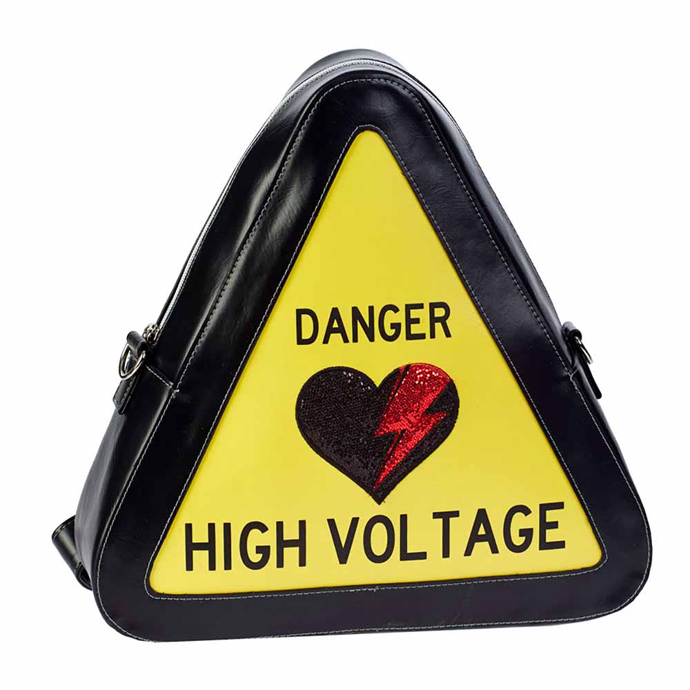Oh My Pop! High Voltage-Borsa-Zaino Warning, Giallo