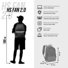Marvel Spiderman Maximum-Mochila HS FAN 2.2, Azul