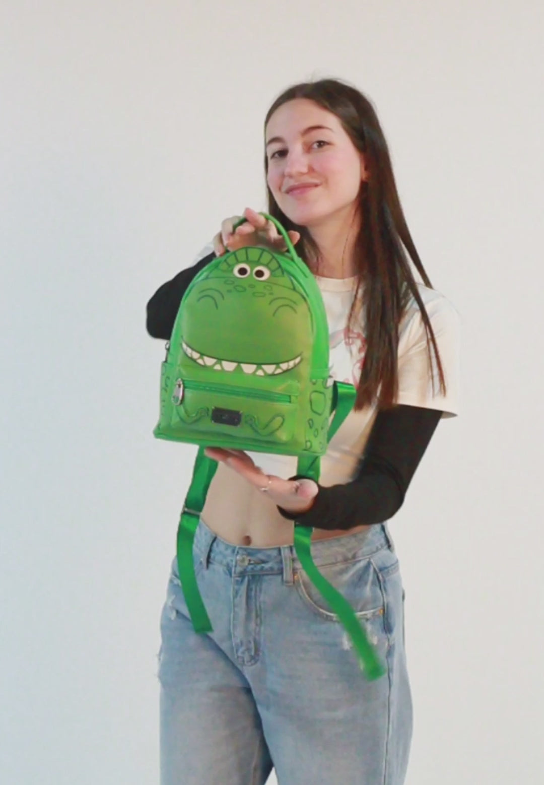 Disney Toy Story Rex-Small Heady Premium backpack, Green