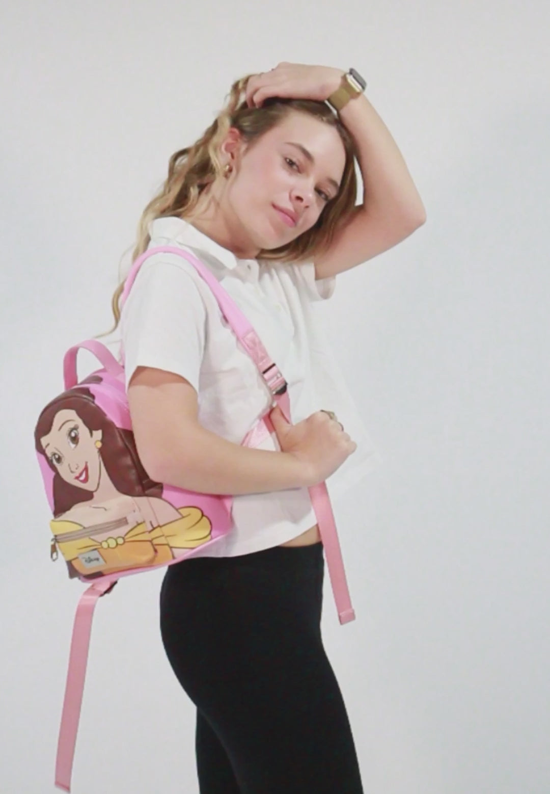 Disney Prințese Belle-Rucsac Heady Pq Premium, roz