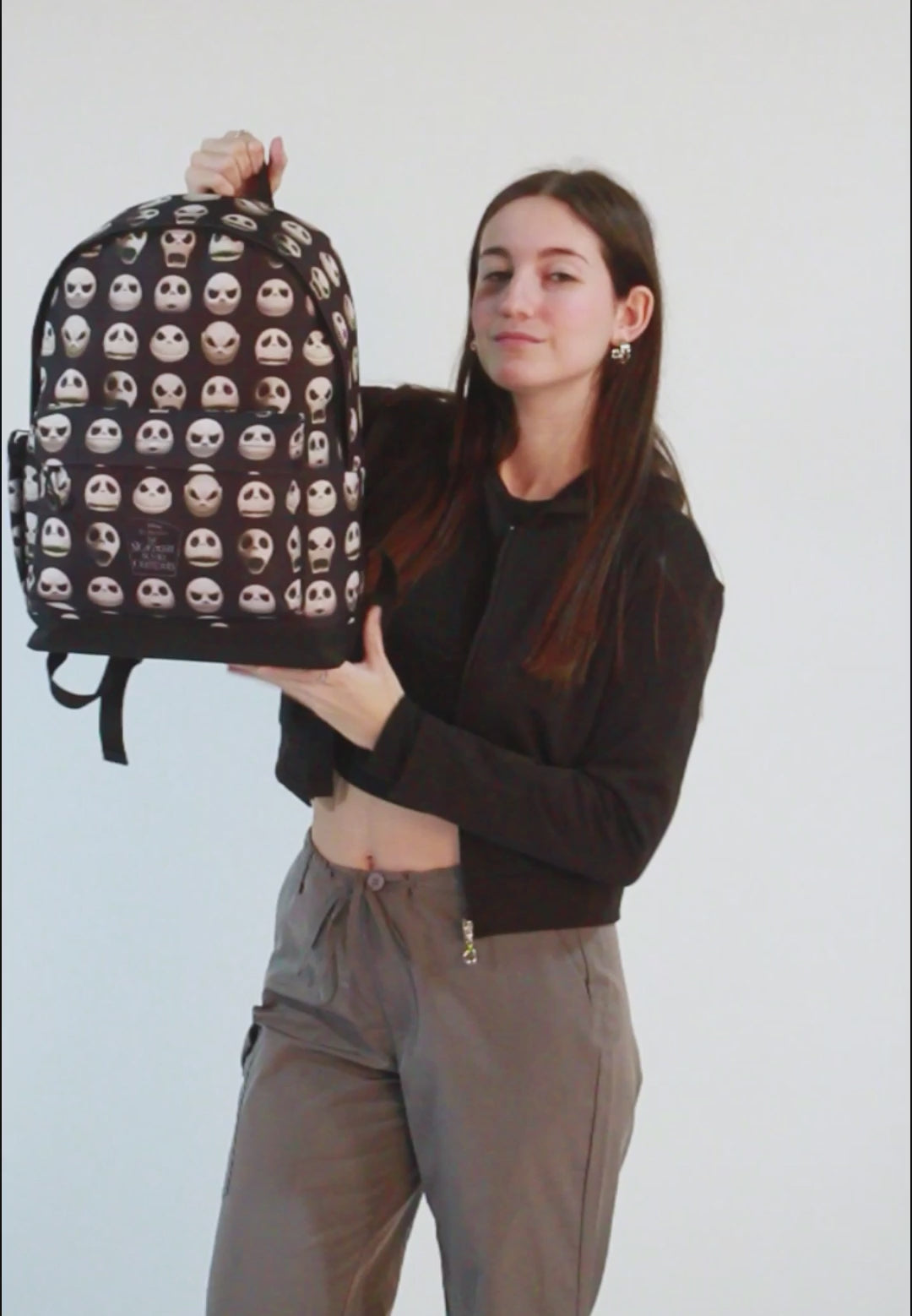 Disney Nightmare Before Christmas Faces-FAN HS Backpack 3.0, Black
