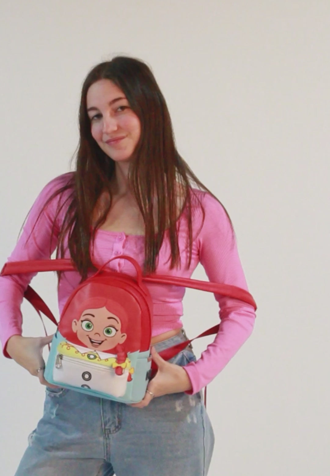 Disney Toy Story Jessie-Mochila Heady Pq Premium, Rojo