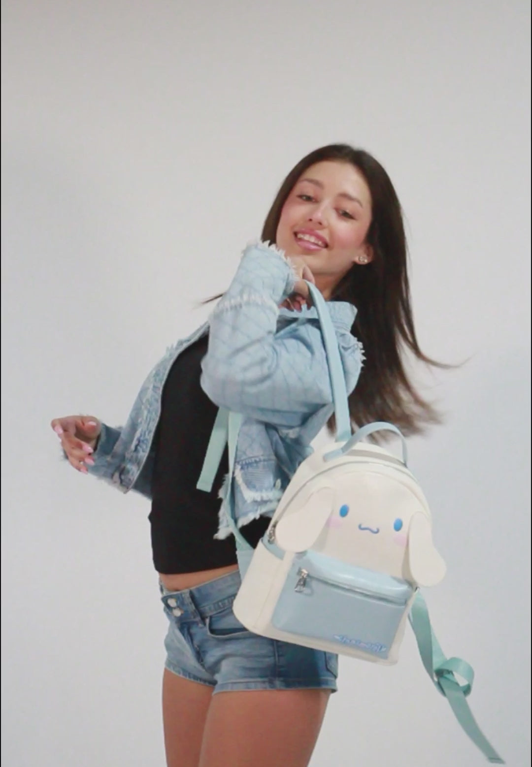 Hello Kitty Cinnamoroll Gesicht-Rucksack Heady, Weiß