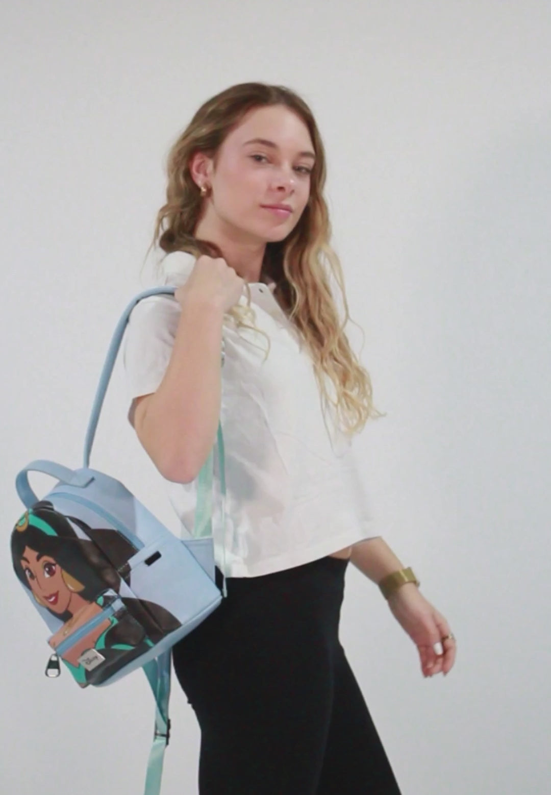 Disney Princess Jasmine-Small Heady Premium backpack, Turquoise