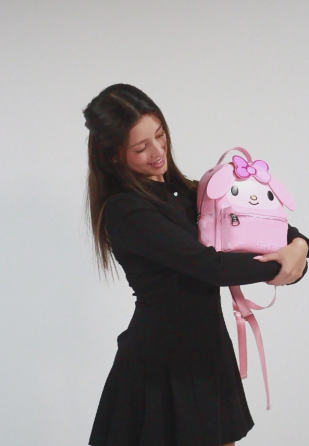 Hello Kitty My Melody Face-rugzak Heady, Roze