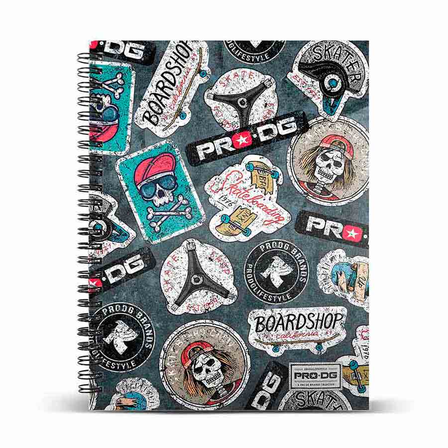 A5 Notebook Striped Paper PRODG Stickers