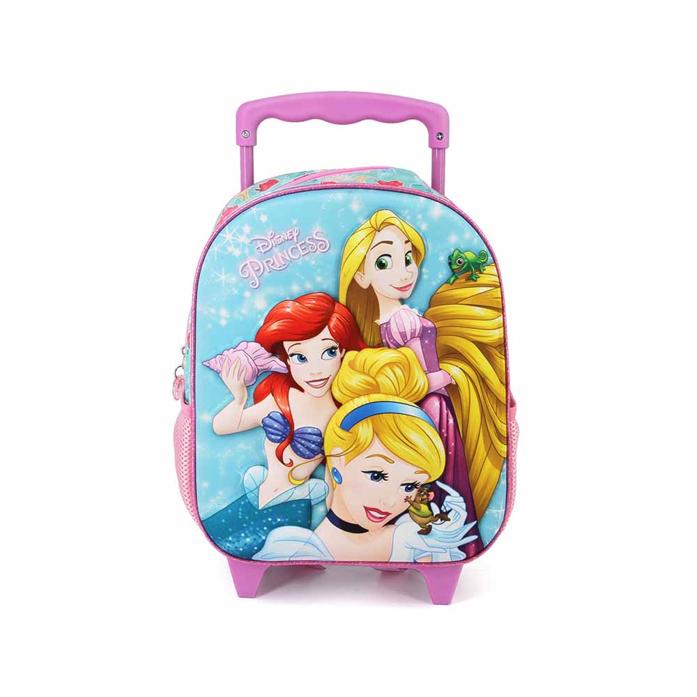 Small 3D Backpack with Wheels Disney Princess Beautiful