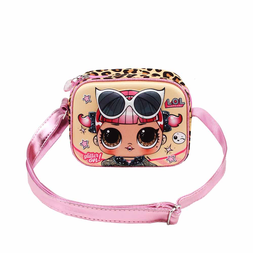 Borsa a Tracolla Quadrata 3D LOL Surprise Glitter