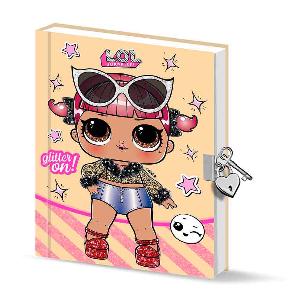 Diario con Lucchetto LOL Surprise Glitter