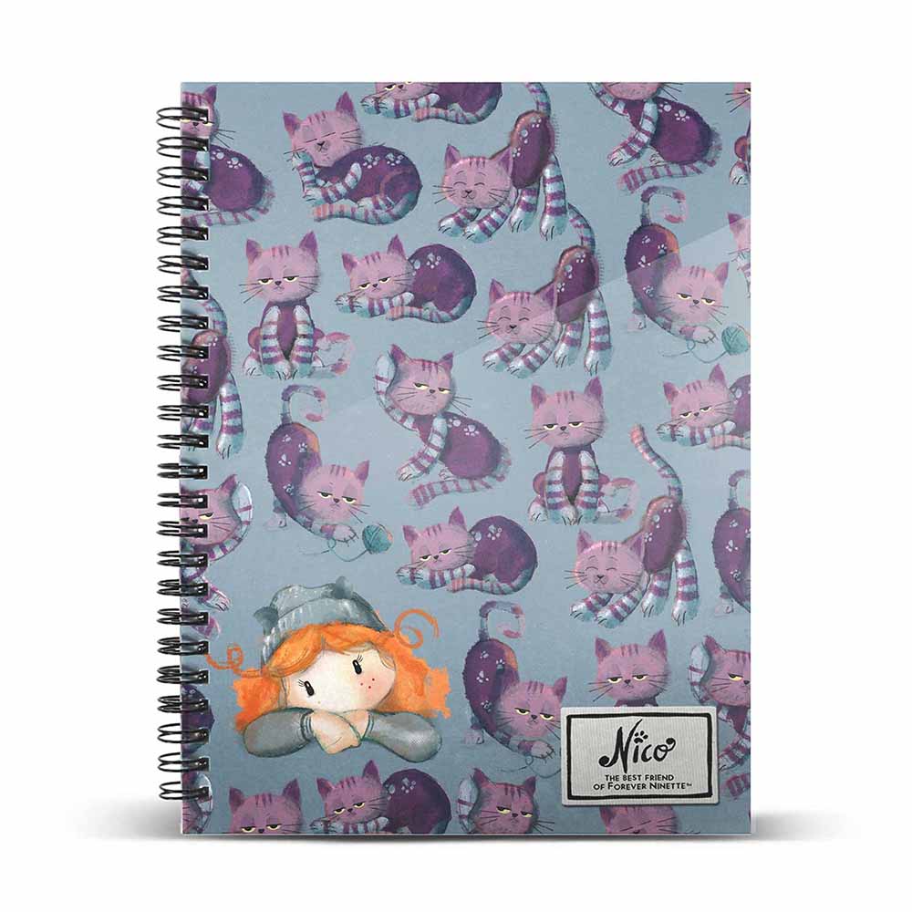 A4 Notebook Striped Paper Forever Ninette Nico